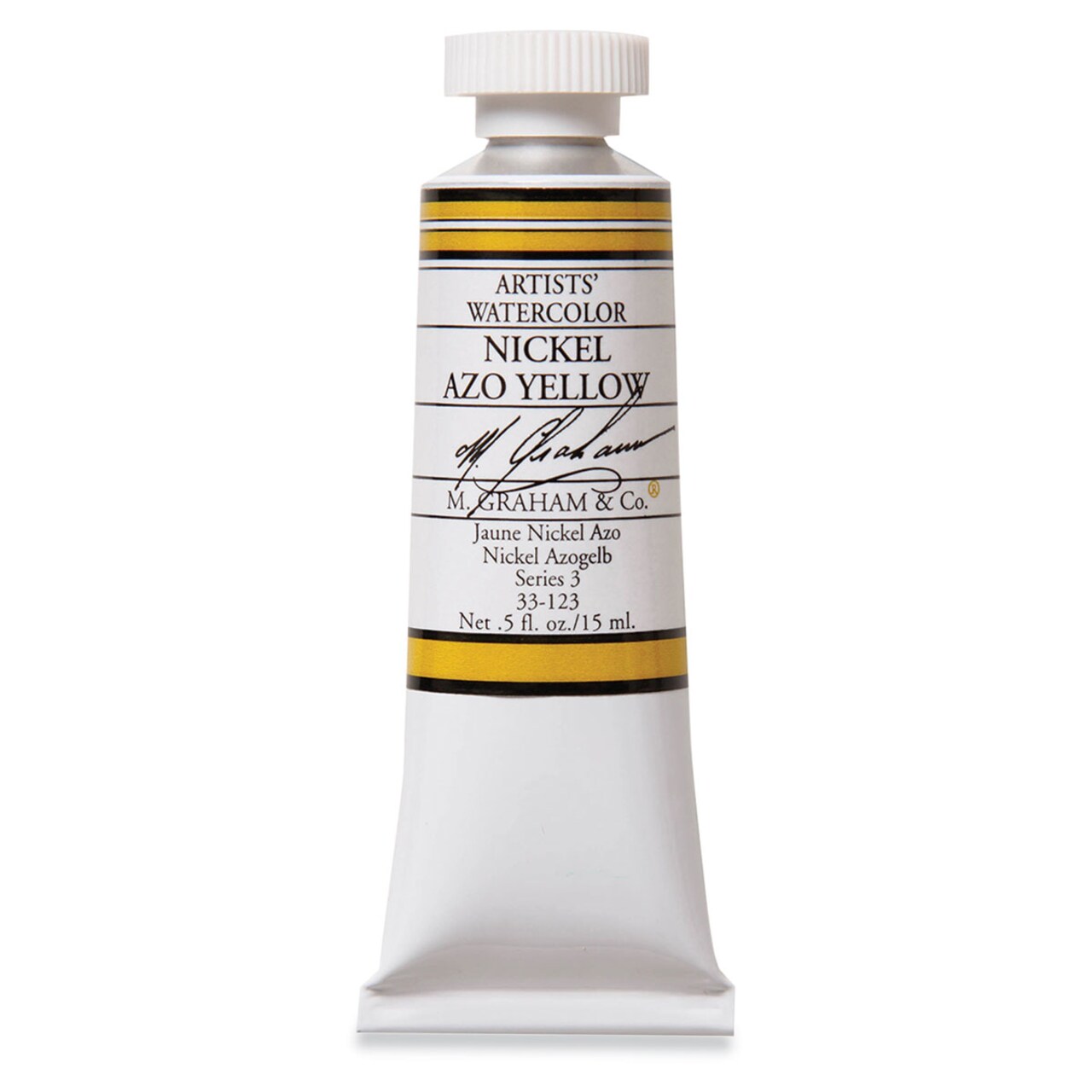 M. Graham Artists' Watercolor - Nickel Azo Yellow, 15 ml tube